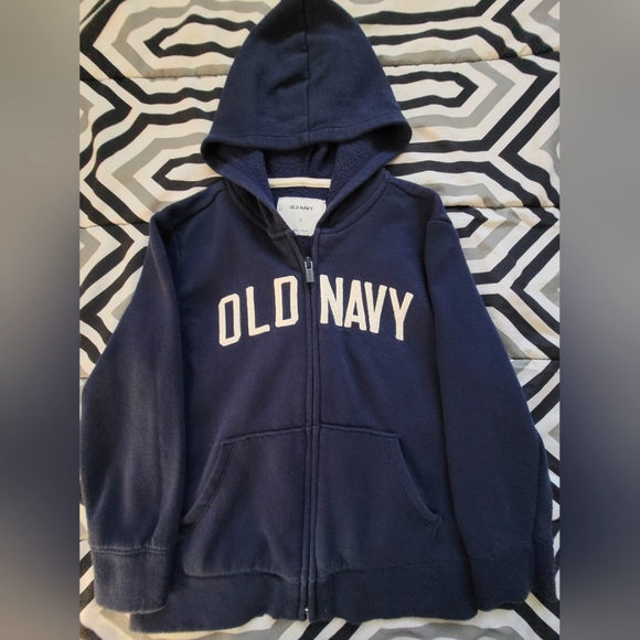 Boys old navy zip up Hoodie size 5T in color Navy - Picture 1 of 7